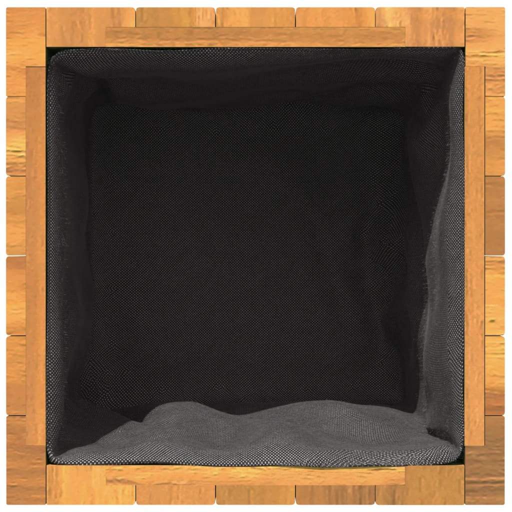 Fioriera da Giardino 25x25x25 cm in Legno Massello di Acacia | homemem39