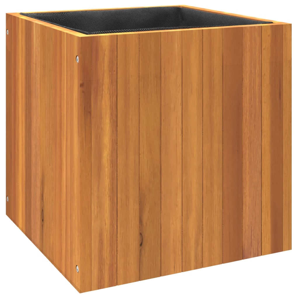 Fioriera da Giardino 45x45x45 cm in Legno Massello di Acacia - homemem39