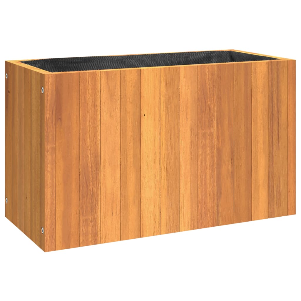 Fioriera da Giardino 59x27,5x35 cm in Legno Massello di Acacia | homemem39