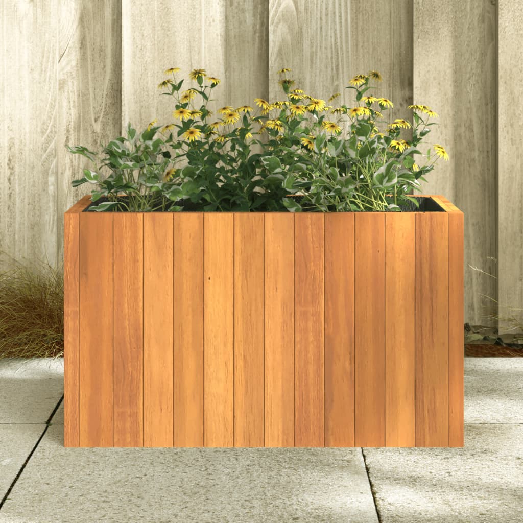 Fioriera da Giardino 59x27,5x35 cm in Legno Massello di Acacia | homemem39