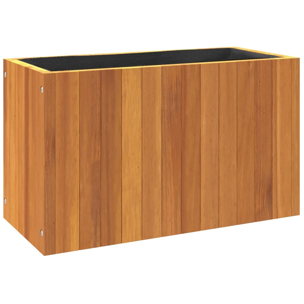 Fioriera da Giardino 59x27,5x35 cm in Legno Massello di Acacia | homemem39