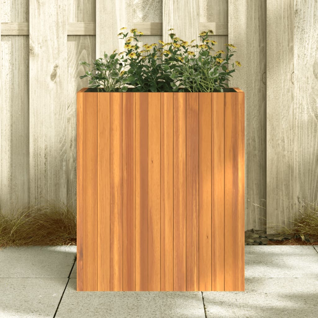 Fioriera da Giardino 59x27,5x70 cm in Legno Massello di Acacia