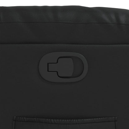 Poltrona Reclinabile Nera in Similpelle - homemem39