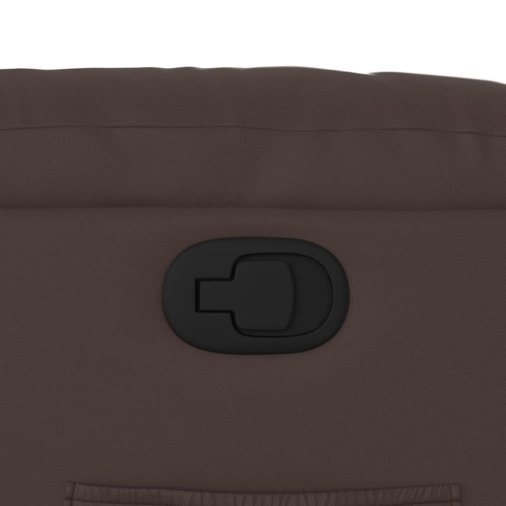 Poltrona Reclinabile Marrone in Similpelle - homemem39