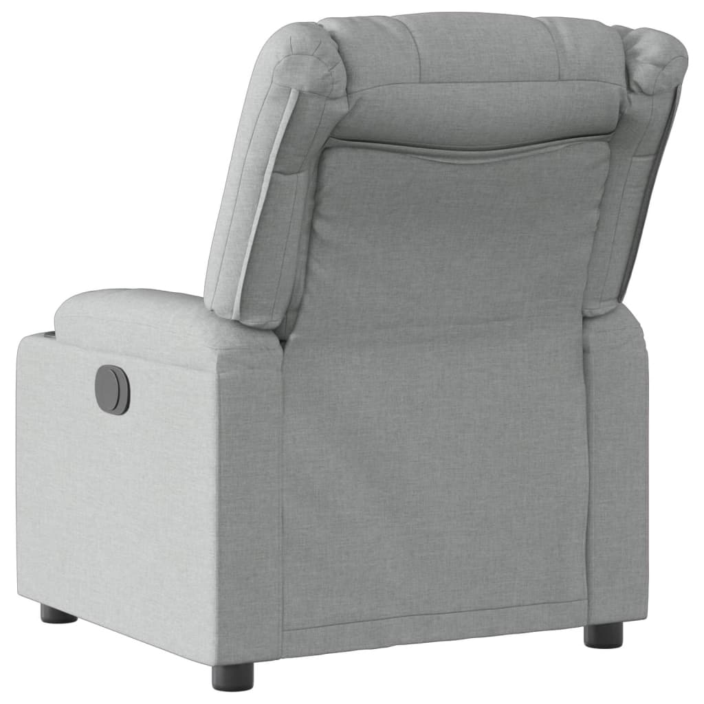 Poltrona Reclinabile in Tessuto Grigio Chiaro | homemem39