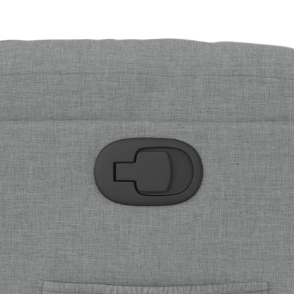 Poltrona Reclinabile in Tessuto Grigio Chiaro - homemem39