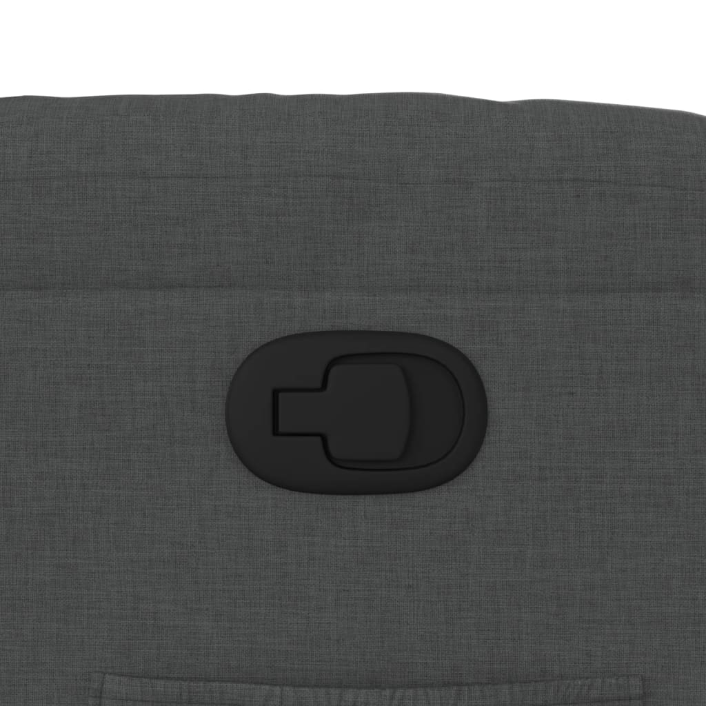 Poltrona Reclinabile in Tessuto Grigio Scuro - homemem39