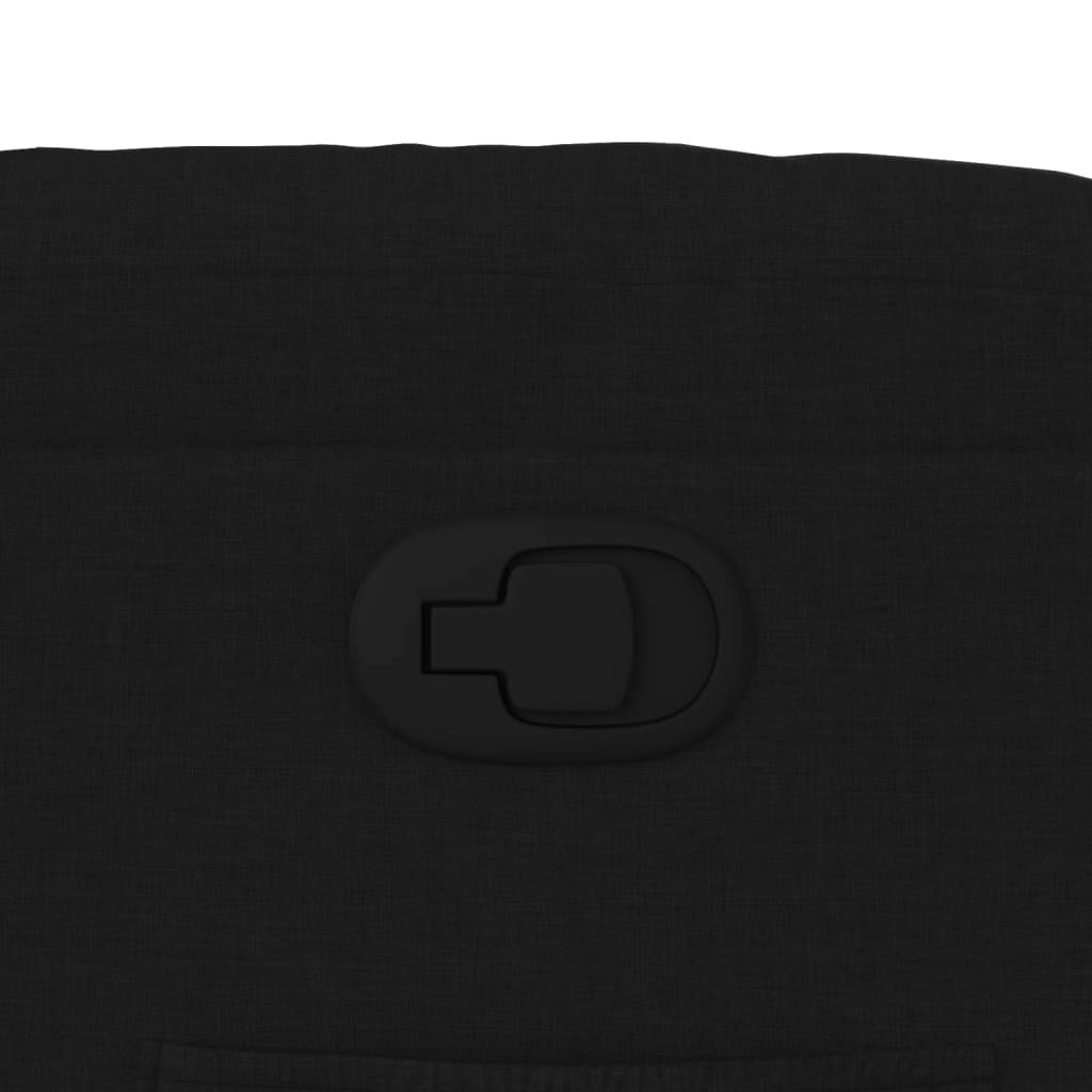 Poltrona Reclinabile in Tessuto Nero - homemem39