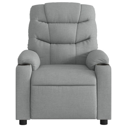 Poltrona Reclinabile in Tessuto Grigio Chiaro | homemem39