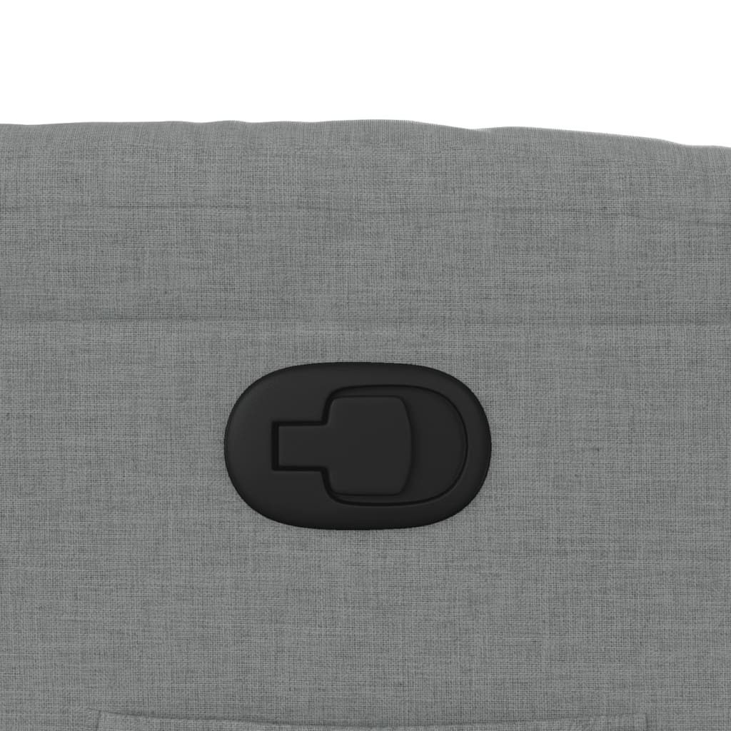 Poltrona Reclinabile in Tessuto Grigio Chiaro - homemem39