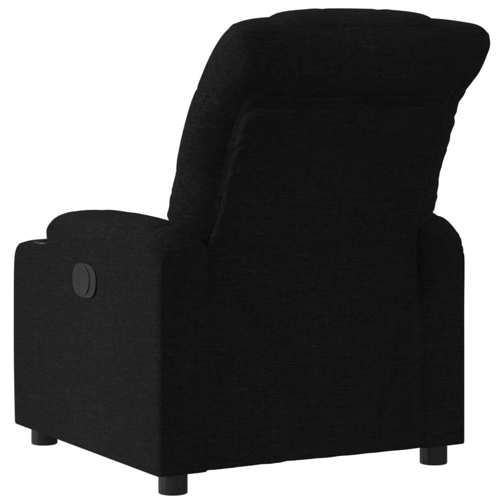 Poltrona Reclinabile in Tessuto Nero | homemem39