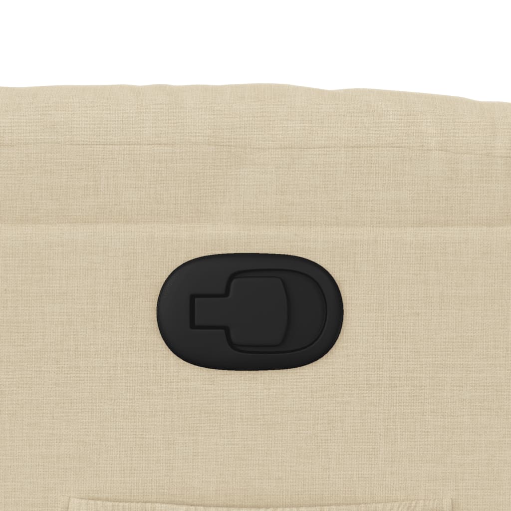 Poltrona Reclinabile in Tessuto Crema - homemem39