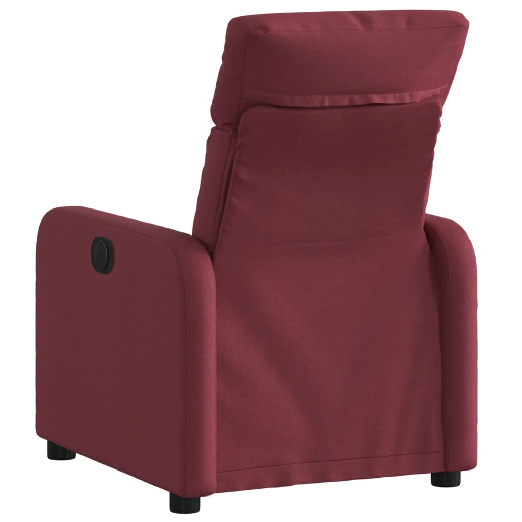 Poltrona Reclinabile in Tessuto Rosso Vino | homemem39