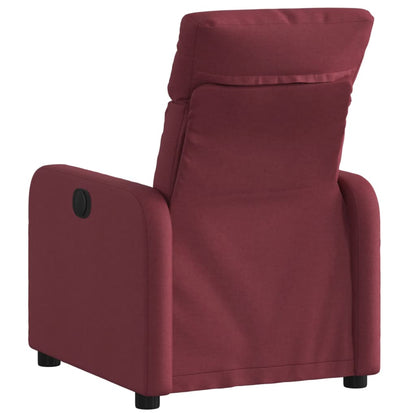 Poltrona Reclinabile in Tessuto Rosso Vino | homemem39
