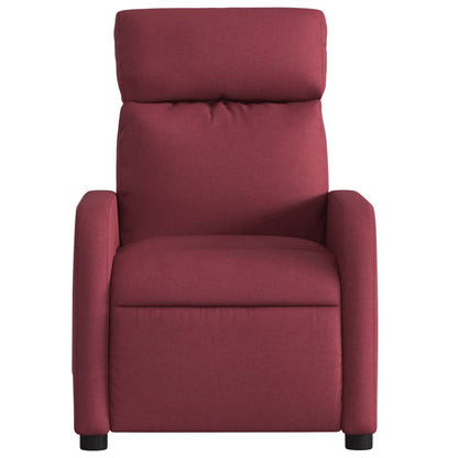 Poltrona Reclinabile in Tessuto Rosso Vino | homemem39