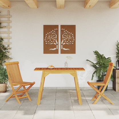 Tavolo da Pranzo da Giardino 110x56x75 cm Legno Massello Acacia - homemem39