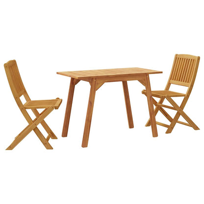 Set da balcone 3 pz in Legno Massello di Acacia