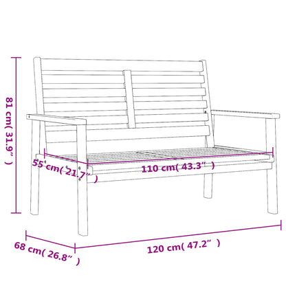 Set da Giardino in Legno Massello di Acacia - homemem39