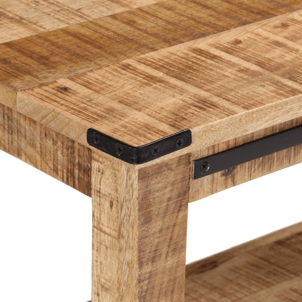 Tavolo Consolle 100x35x75 cm in Legno Massello di Mango