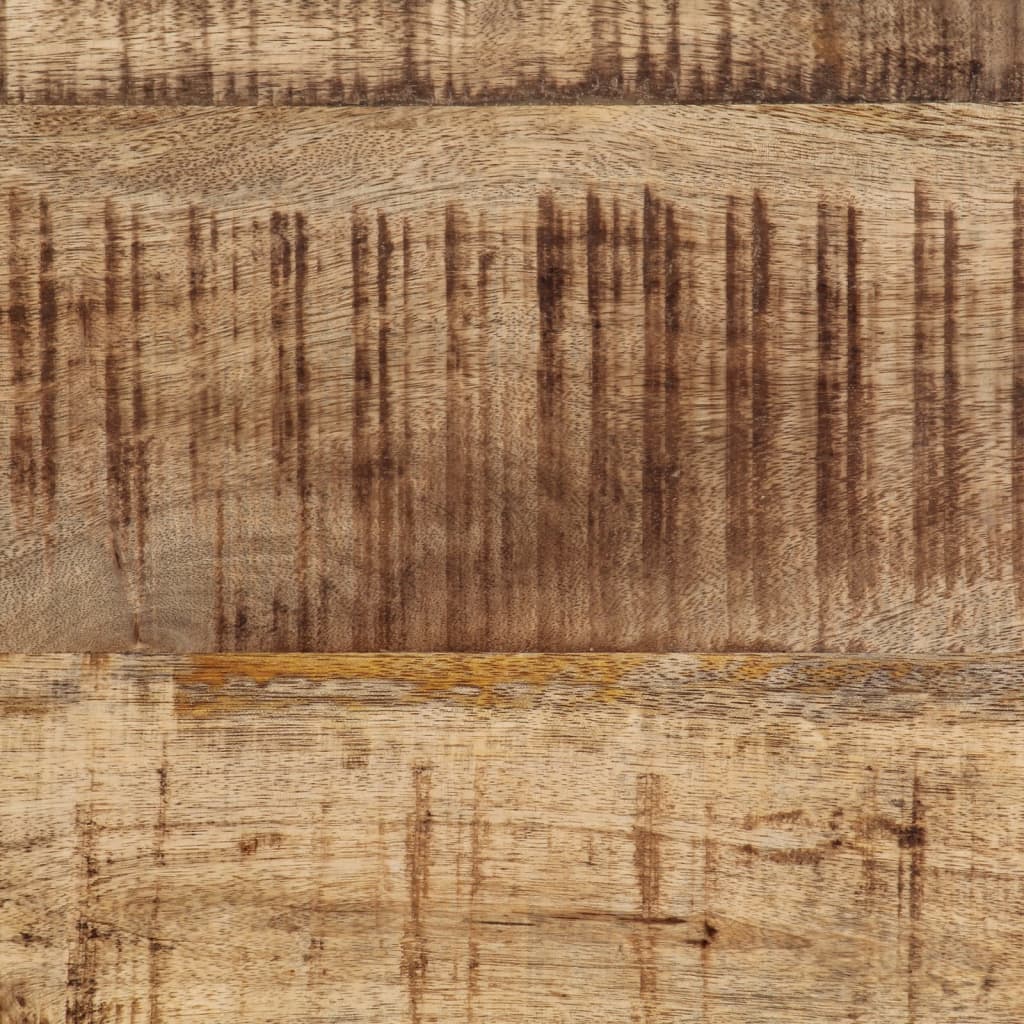 Tavolino da Salotto 80x50x40 cm Legno Massello di Mango Grezzo