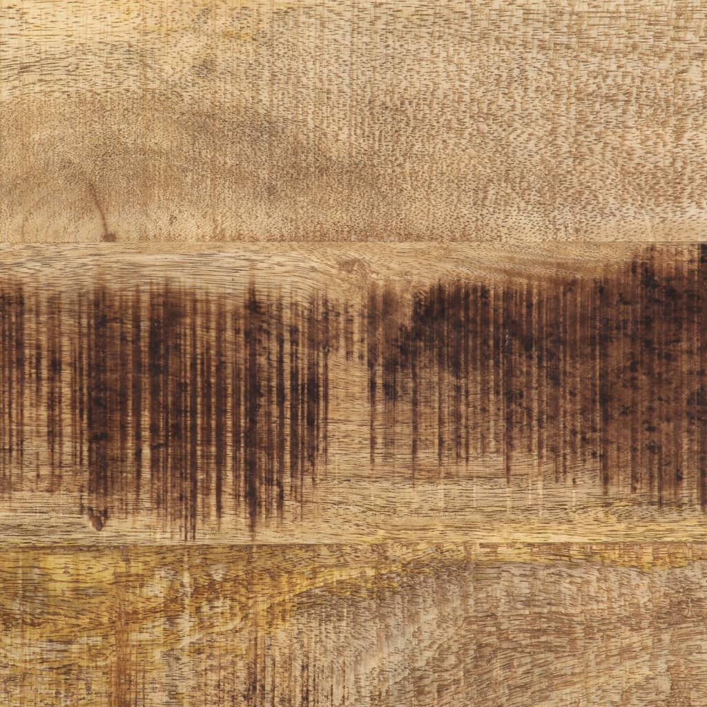 Tavolo Consolle 70x35x70 cm in Legno Massello di Mango Grezzo