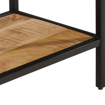 Tavolo Consolle 100x35x70 cm in Legno Massello di Mango Grezzo