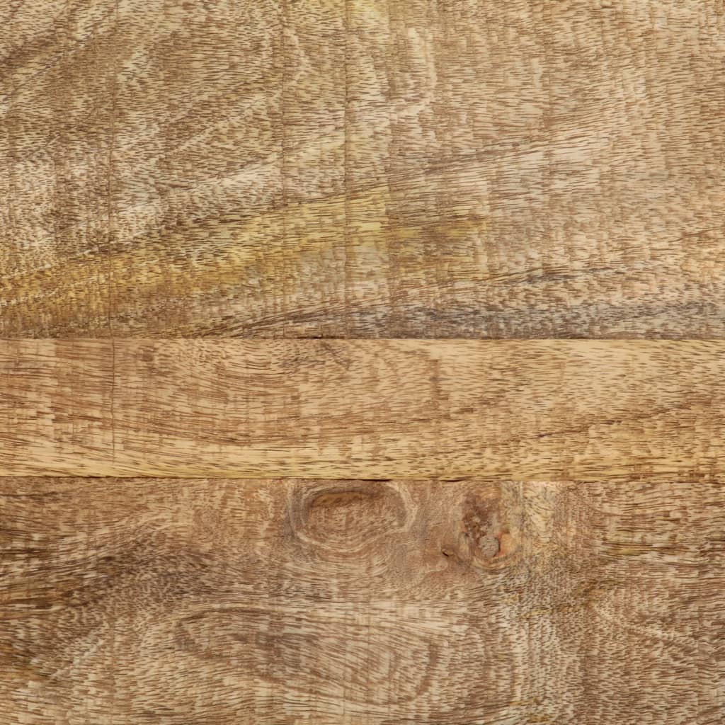 Tavolo Consolle 70x35x70 cm in Legno Massello di Mango Grezzo