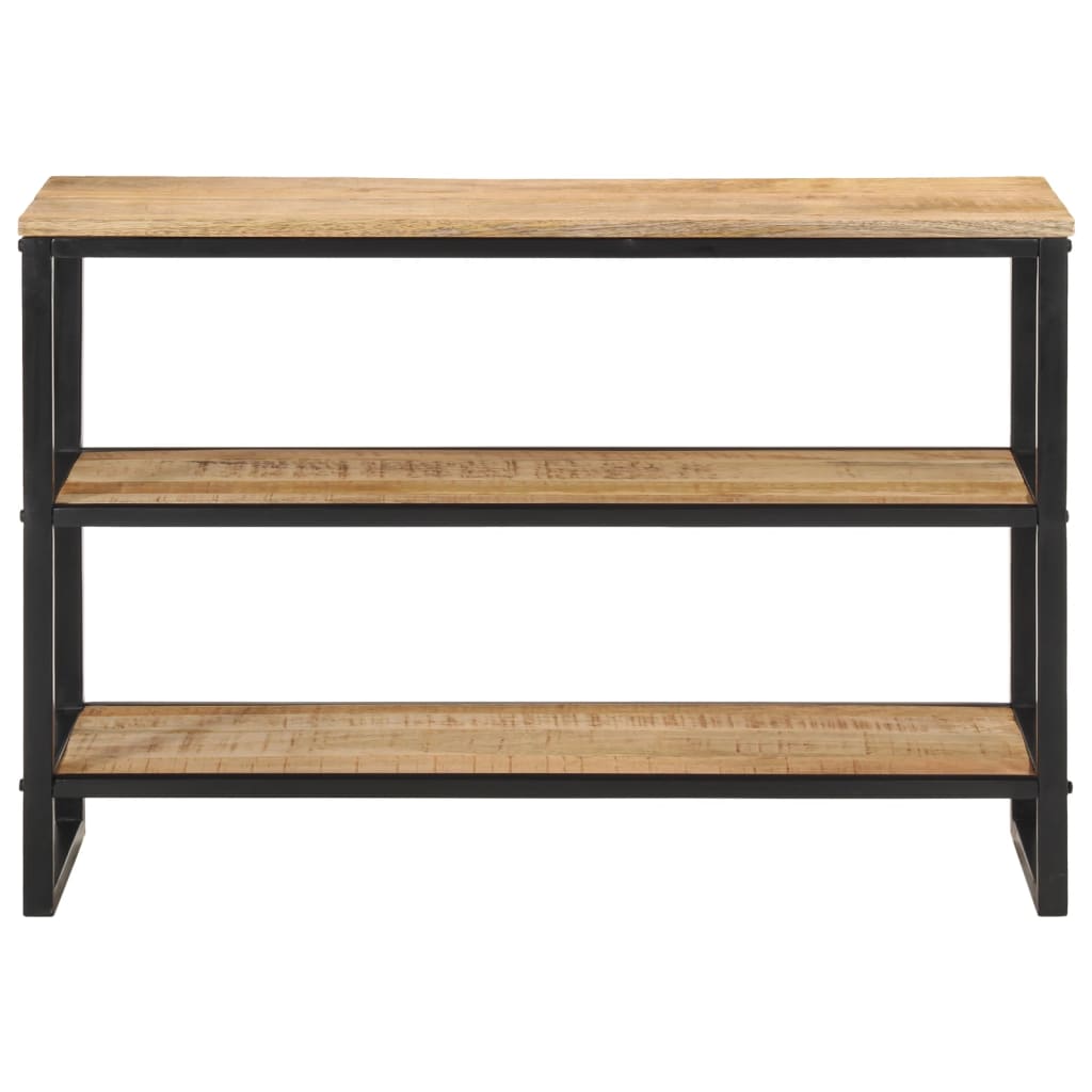 Tavolo Consolle 100x35x70 cm in Legno Massello di Mango Grezzo