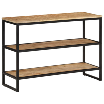 Tavolo Consolle 100x35x70 cm in Legno Massello di Mango Grezzo
