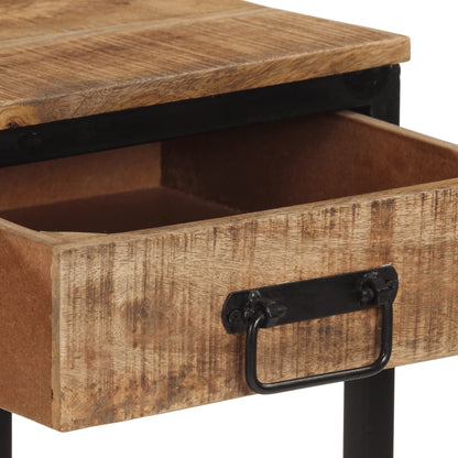 Tavolo Consolle 100x35x70 cm in Legno Massello di Mango Grezzo