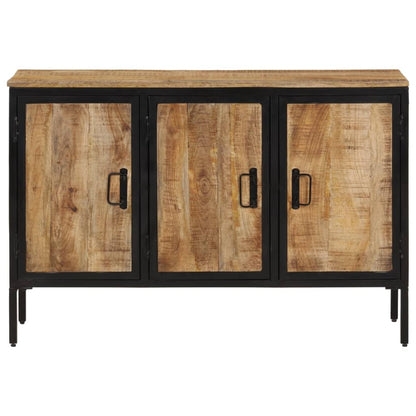 Credenza 105x35x70 cm in Legno Massello di Mango Grezzo