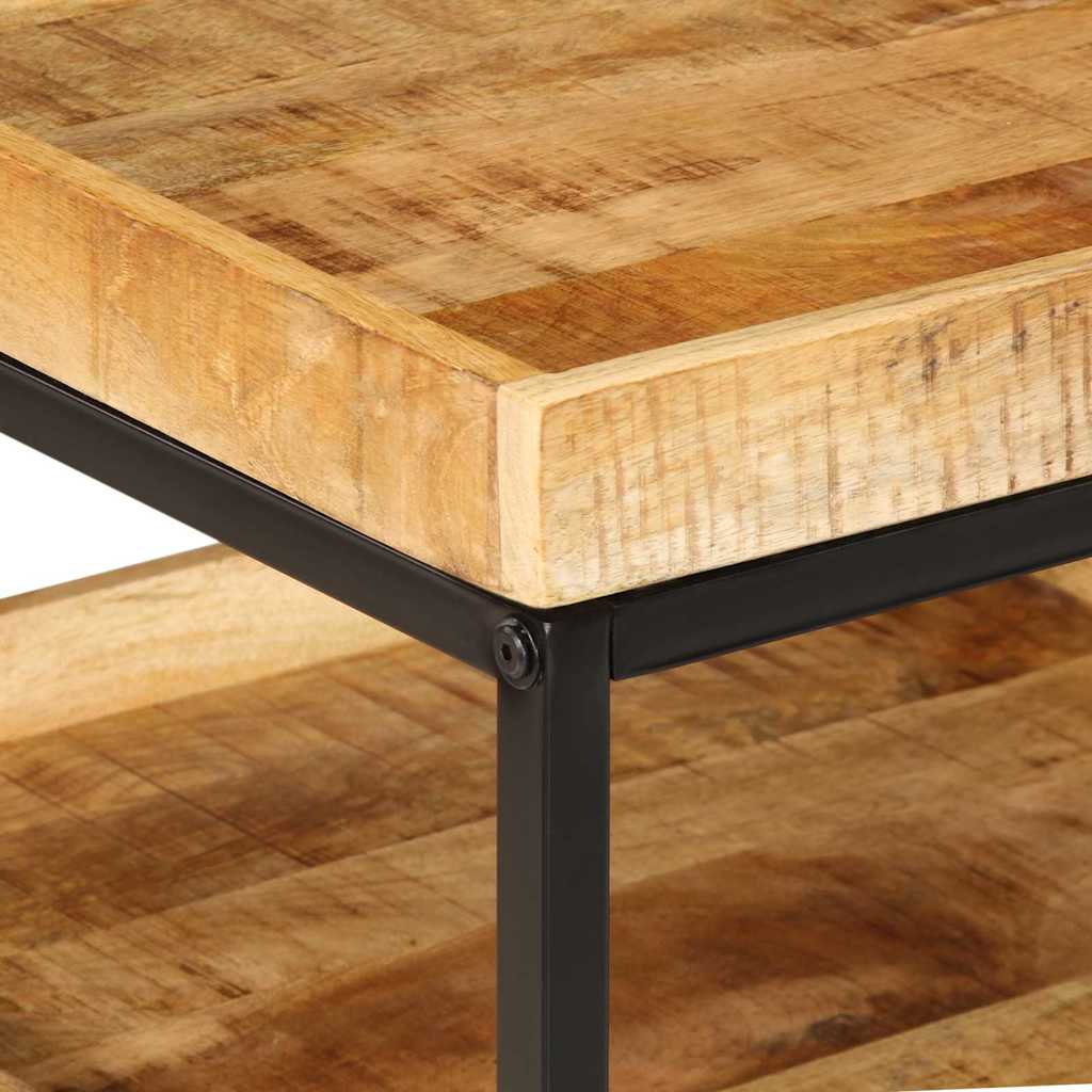 Tavolo laterale Marrone 55 x 55 x 45 cm legno massello di mango - homemem39