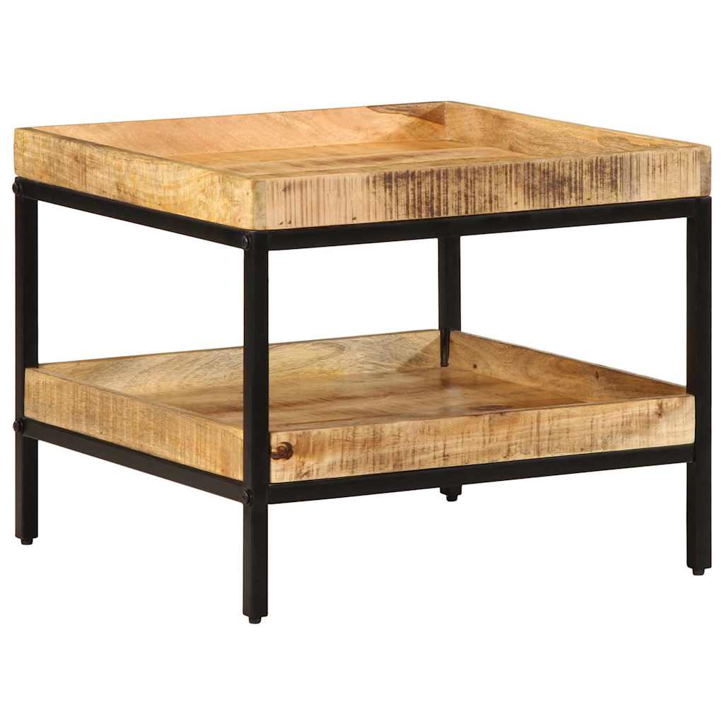 Tavolo laterale Marrone 55 x 55 x 45 cm legno massello di mango - homemem39