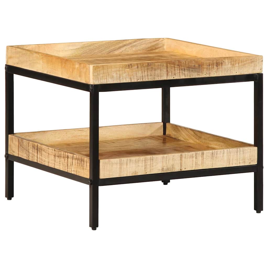 Tavolo laterale Marrone 55 x 55 x 45 cm legno massello di mango - homemem39