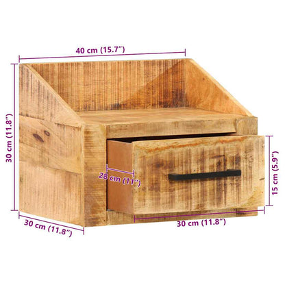 Armadio da Notte con cassetto Marrone 40 x 30 x 30 cm