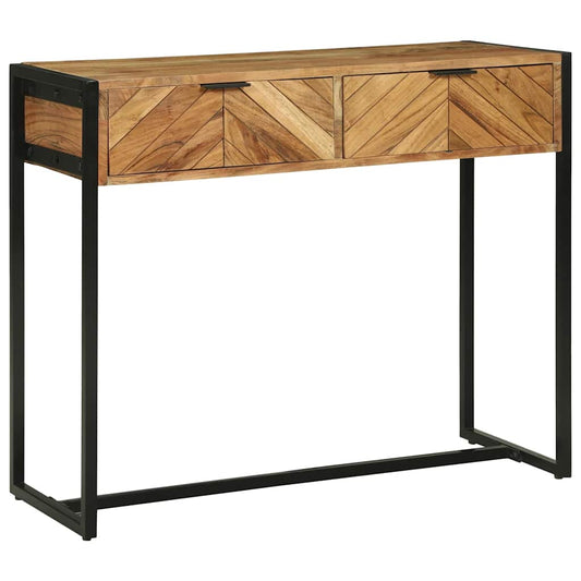 Tavolo consolle Marrone 90 x 35 x 75 cm legno massello di mango