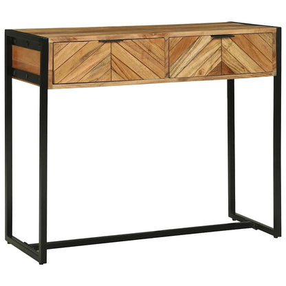 Tavolo consolle Marrone 90 x 35 x 75 cm legno massello di mango