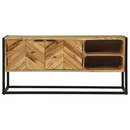 Mobile TV Marrone 110 x 30 x 50 cm Legno massello di acacia