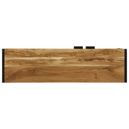 Mobile TV Marrone 110 x 30 x 50 cm Legno massello di acacia