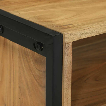 Mobile TV Marrone 100 x 35 x 50 cm Legno massello di acacia