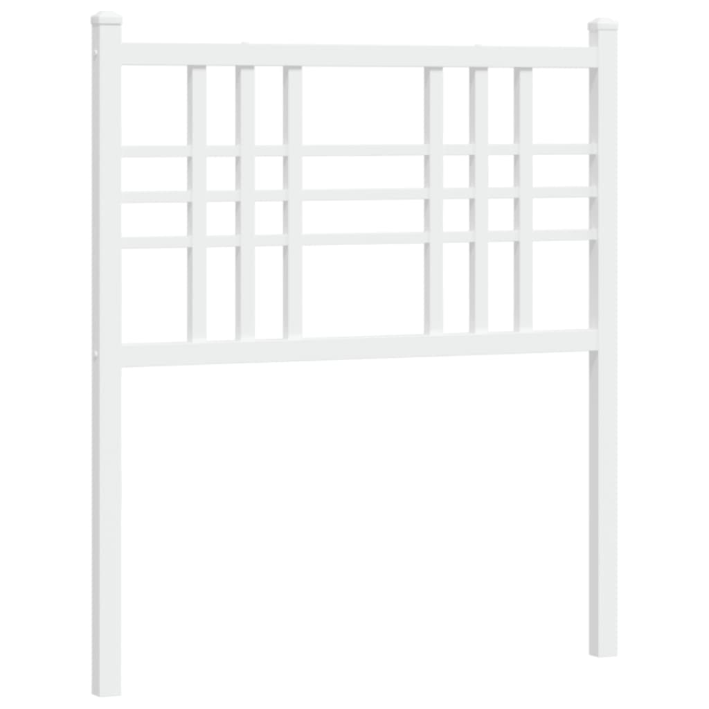 Testiera in Metallo Bianco 75 cm - homemem39