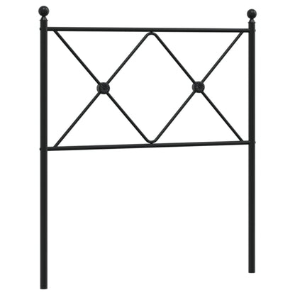 Testiera in Metallo Nero 80 cm - homemem39