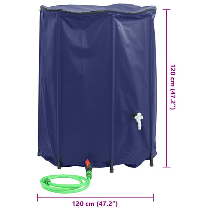 Serbatoio Acqua con Rubinetto Pieghevole 1350 L in PVC | homemem39