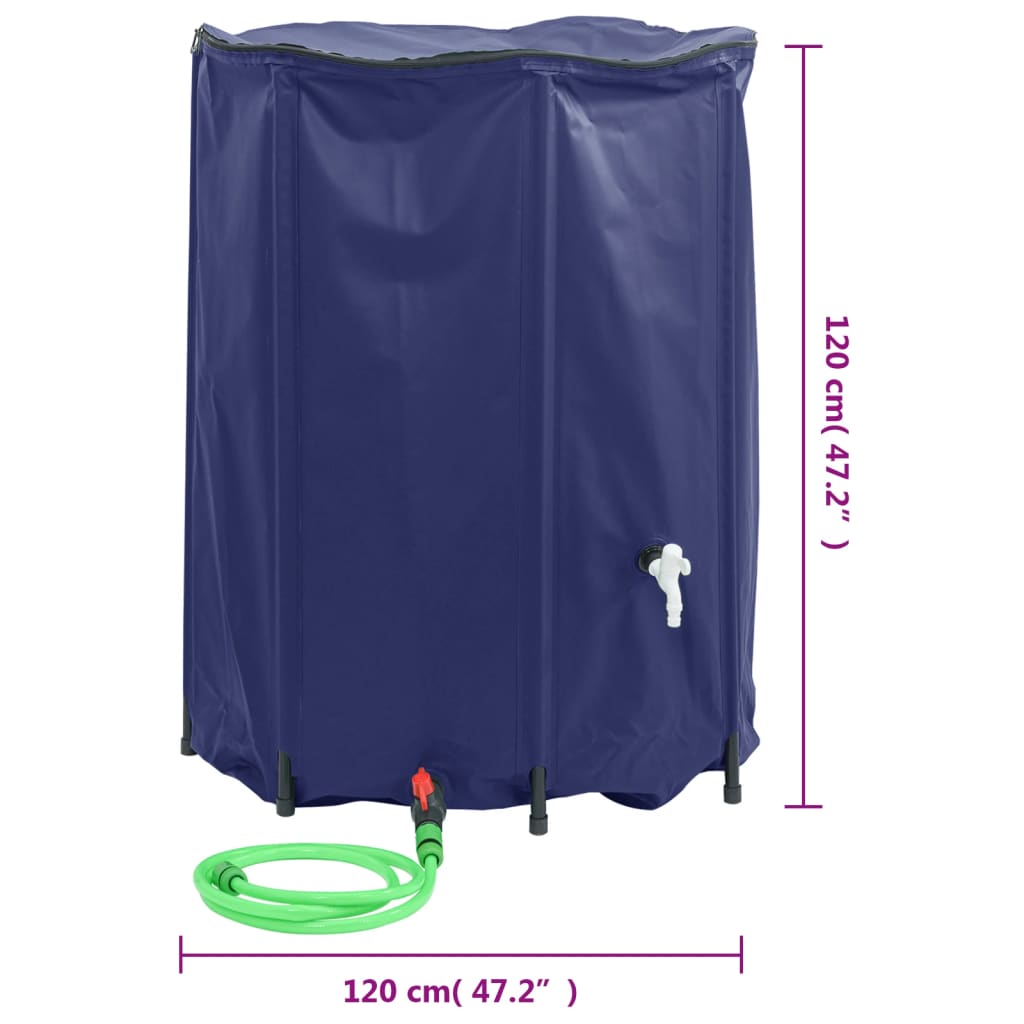 Serbatoio Acqua con Rubinetto Pieghevole 1350 L in PVC - homemem39