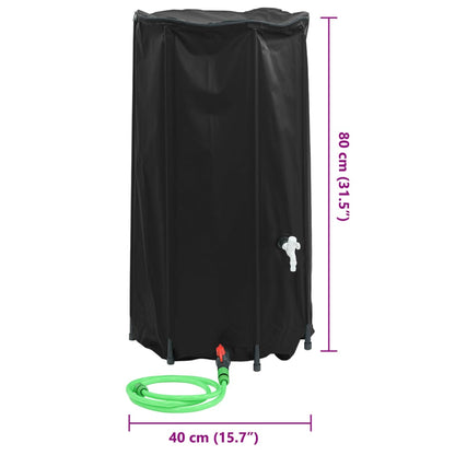 Serbatoio Acqua con Rubinetto Pieghevole 100 L in PVC | homemem39
