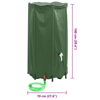 Serbatoio Acqua con Rubinetto Pieghevole 380 L in PVC | homemem39