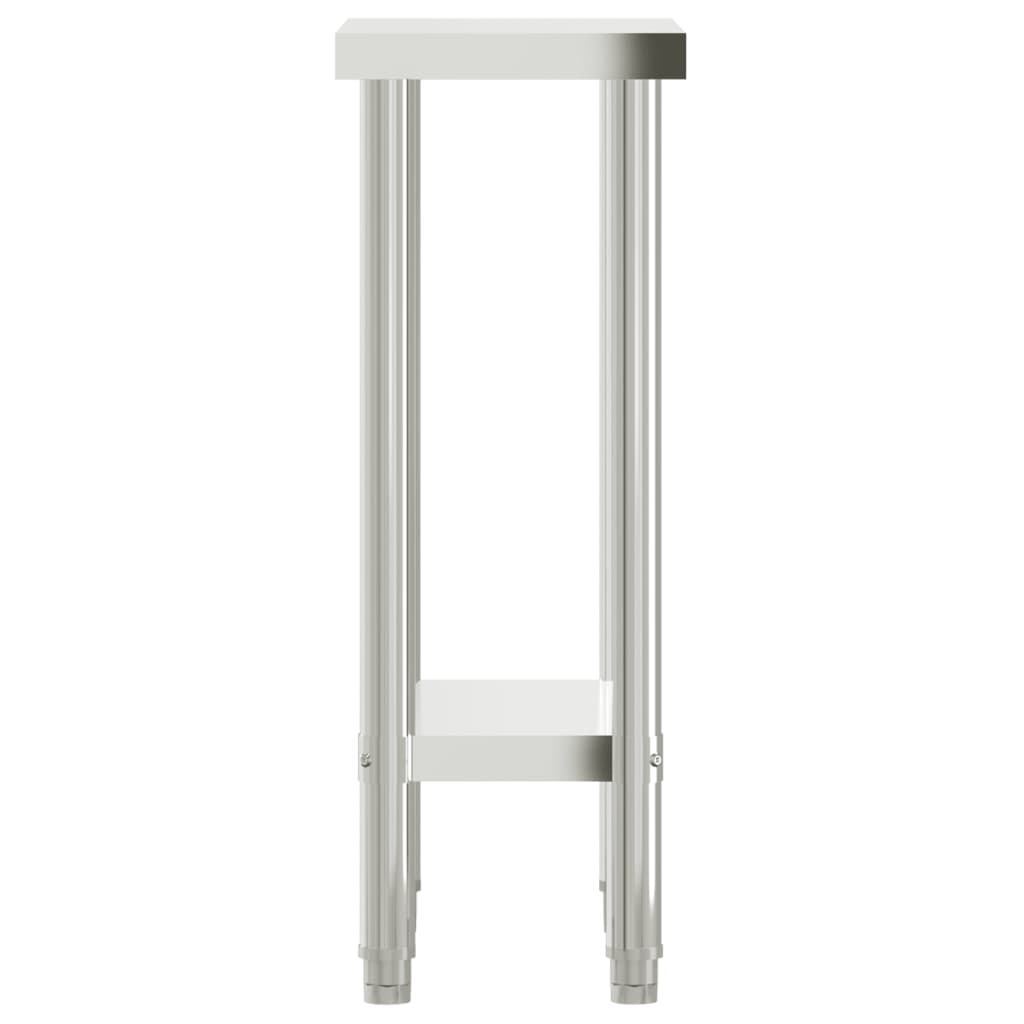 Tavolo da Lavoro da Cucina 55x30x85 cm in Acciaio Inossidabile - homemem39