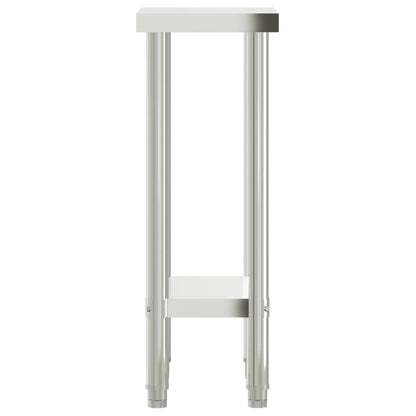 Tavolo da Lavoro da Cucina 55x30x85 cm in Acciaio Inossidabile - homemem39