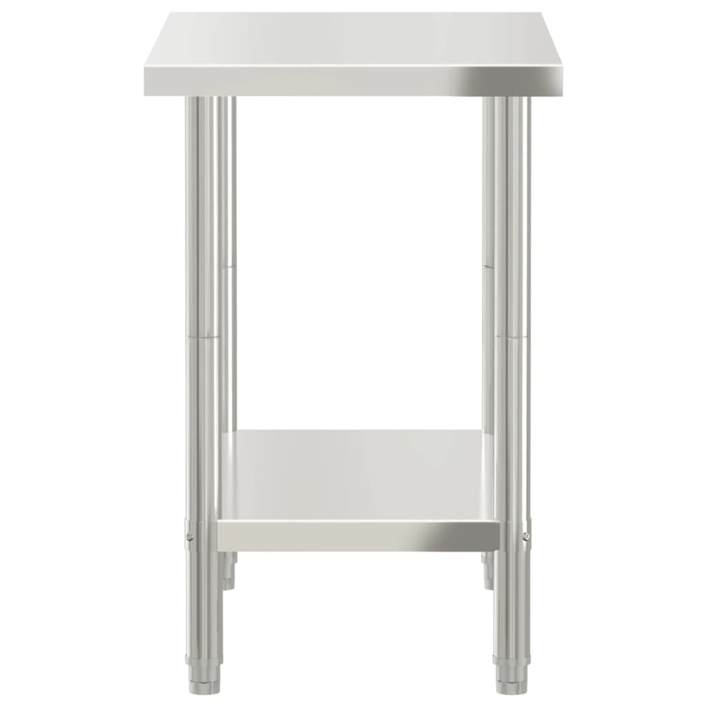 Tavolo da Lavoro da Cucina 82,5x55x85cm in Acciaio Inossidabile | homemem39