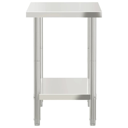 Tavolo da Lavoro da Cucina 82,5x55x85cm in Acciaio Inossidabile | homemem39